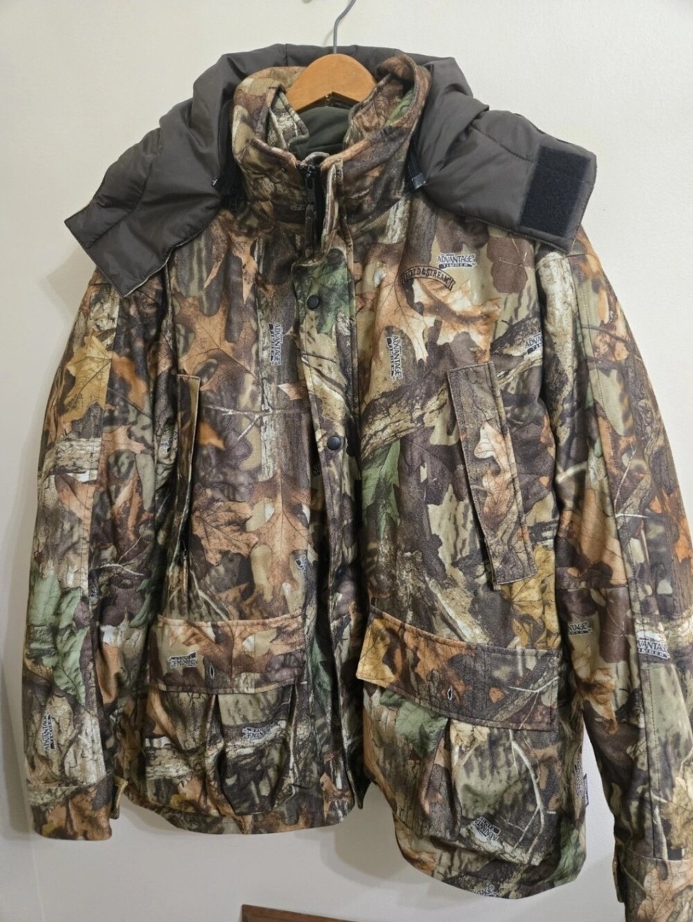 Vintage Field & Stream Men's Camo Hooded Parka Hunting Jacket - 2XL 3-in-1‎